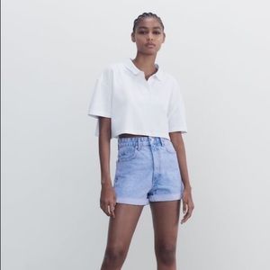 NWOT Zara Mom Fit High Waisted Shorts